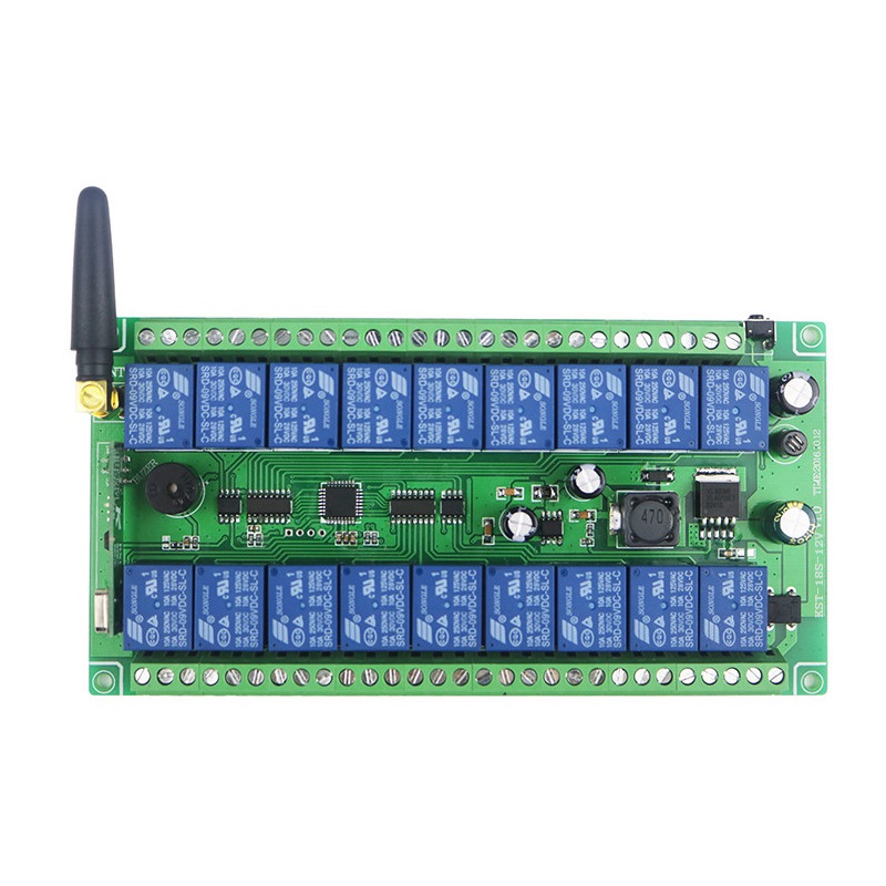 Wide voltage DC12V-48V 2-Way 18 Channels Remote Control Switch KST-YK68-01S